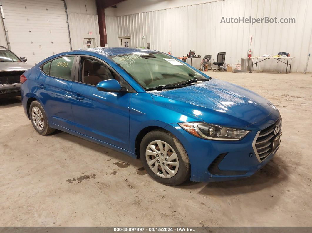 2017 Hyundai Elantra Se Blue vin: KMHD74LF4HU365138