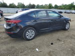 2018 Hyundai Elantra Se Черный vin: KMHD74LF4JU522270