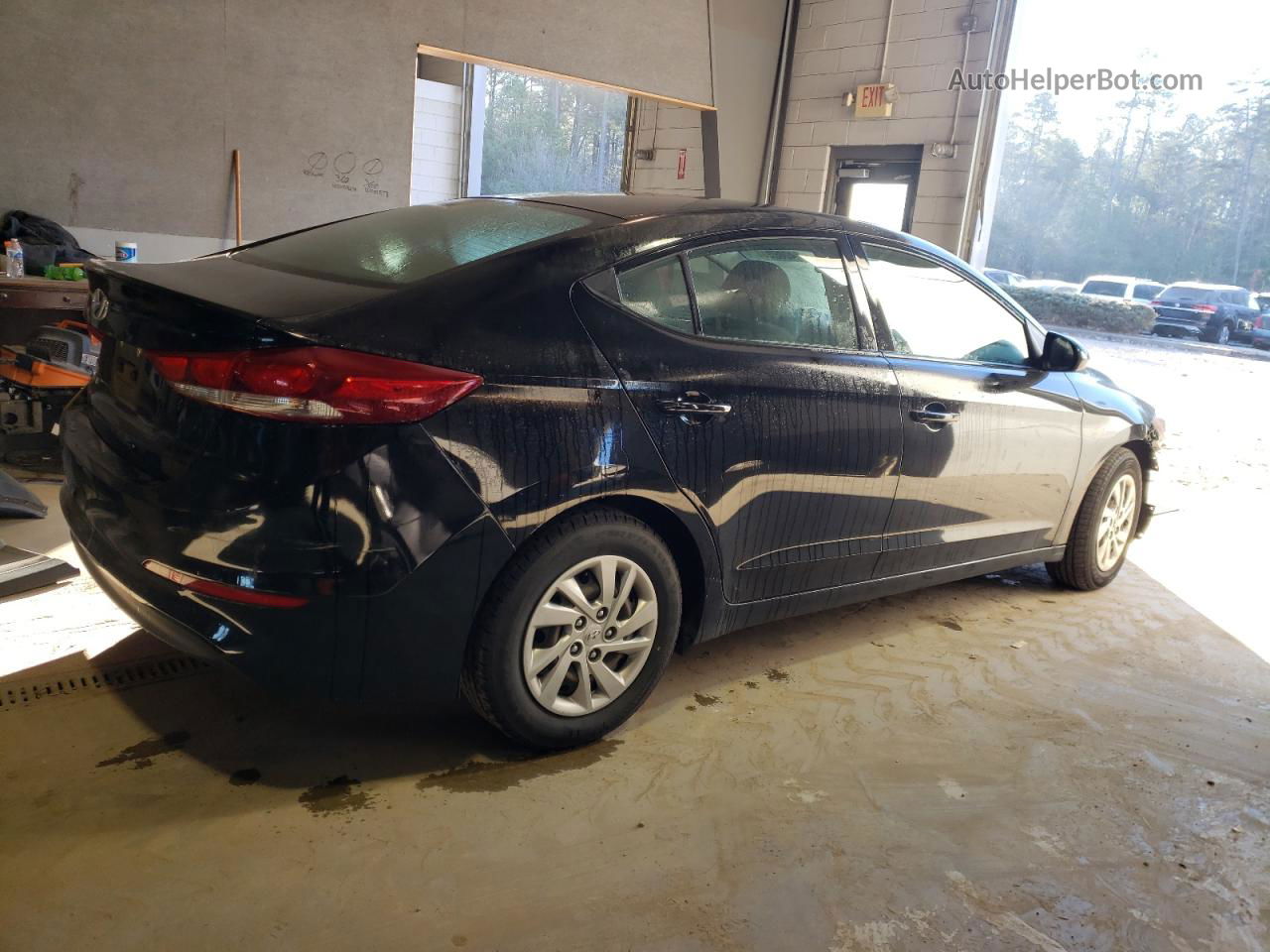 2018 Hyundai Elantra Se Black vin: KMHD74LF4JU665896