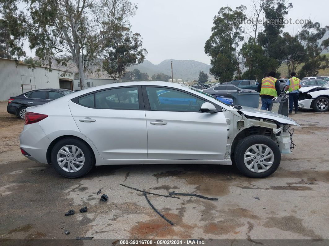 2019 Hyundai Elantra Se Silver vin: KMHD74LF4KU761626