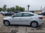 2019 Hyundai Elantra Se Silver vin: KMHD74LF4KU761626