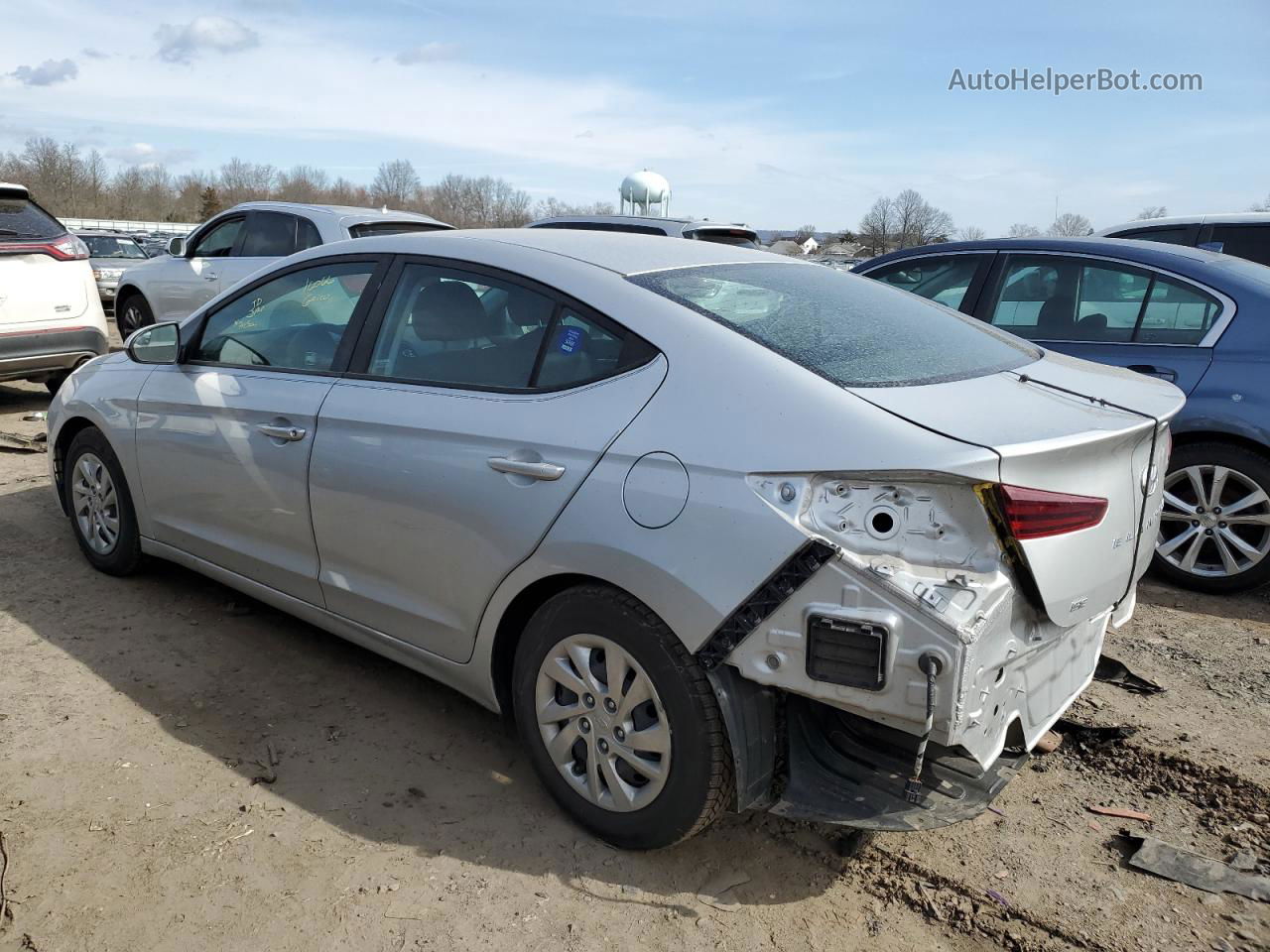 2019 Hyundai Elantra Se Silver vin: KMHD74LF4KU784954