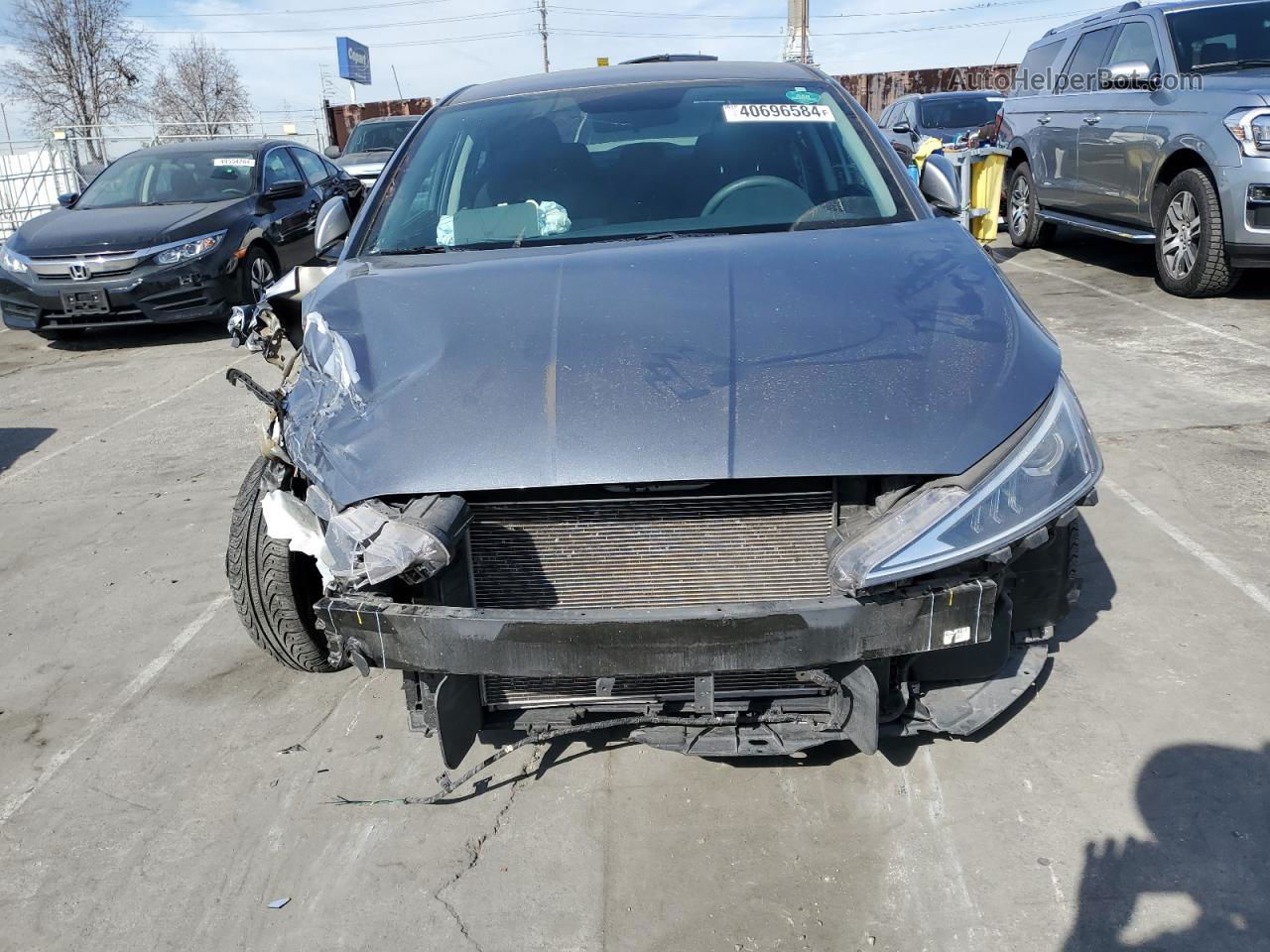 2019 Hyundai Elantra Se Gray vin: KMHD74LF4KU827933