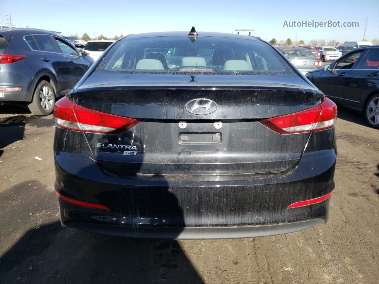 2017 Hyundai Elantra Se Black vin: KMHD74LF5HU096891