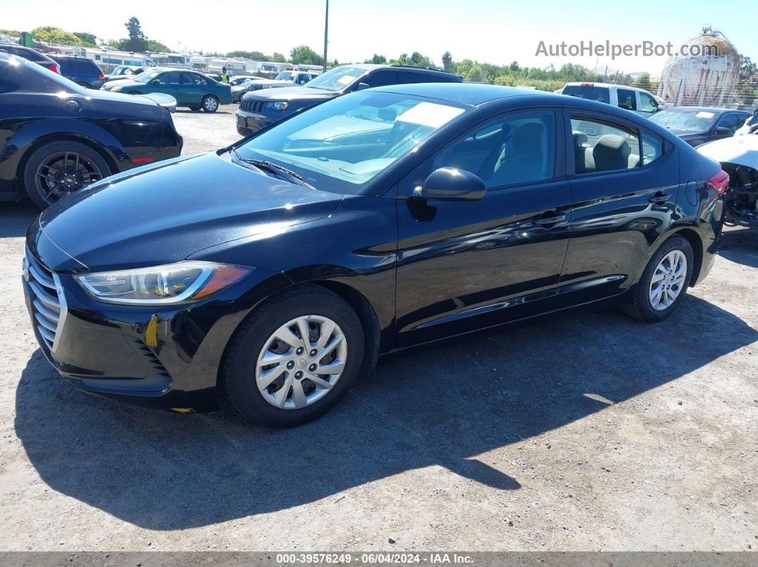 2017 Hyundai Elantra Se Black vin: KMHD74LF5HU118307