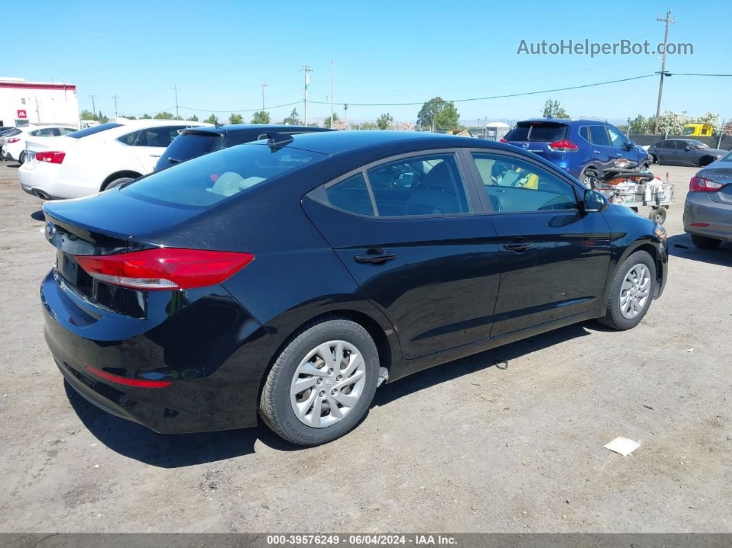 2017 Hyundai Elantra Se Black vin: KMHD74LF5HU118307