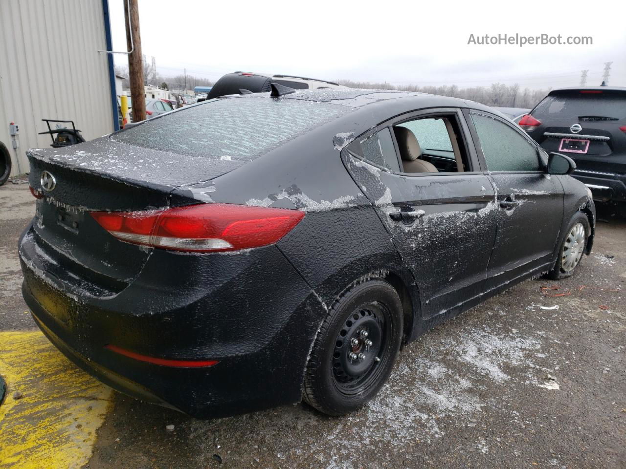 2017 Hyundai Elantra Se Black vin: KMHD74LF5HU121689