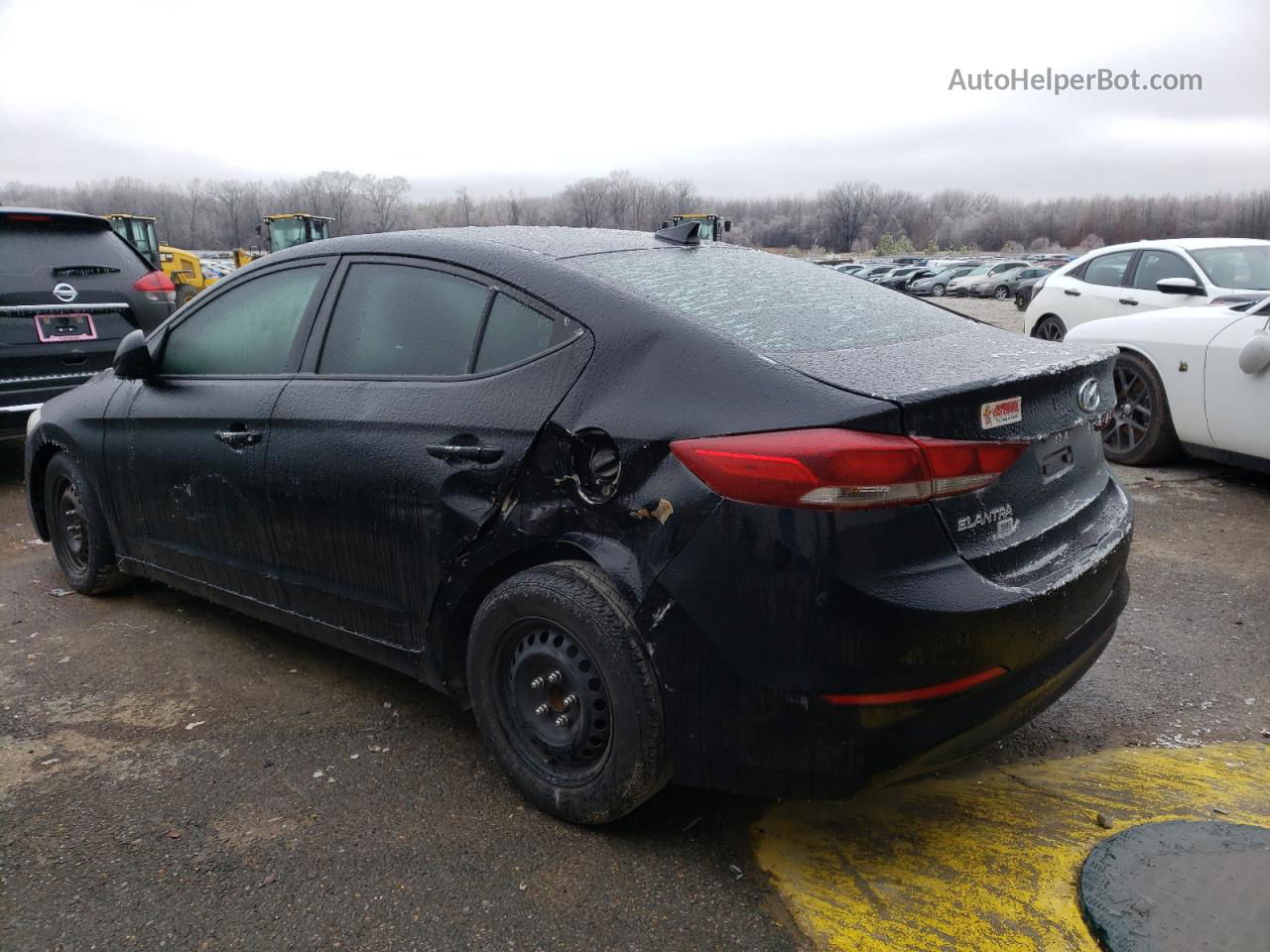 2017 Hyundai Elantra Se Black vin: KMHD74LF5HU121689