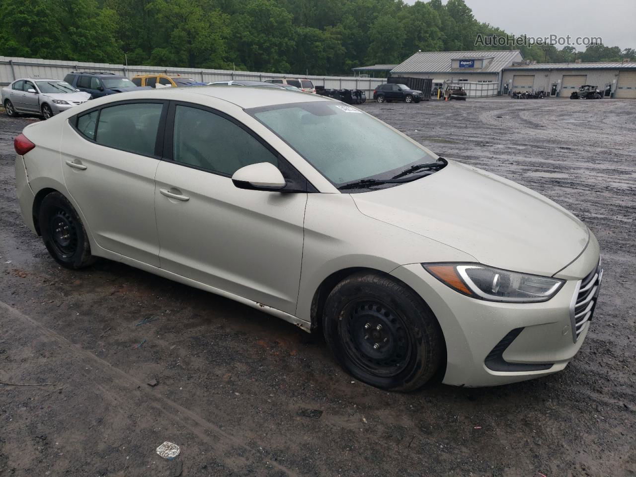 2017 Hyundai Elantra Se Beige vin: KMHD74LF5HU127671