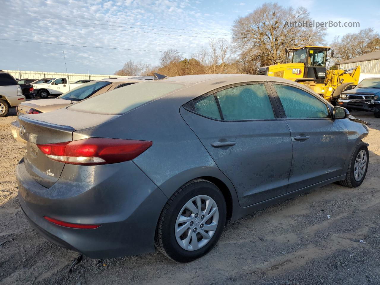 2017 Hyundai Elantra Se Gray vin: KMHD74LF5HU363365