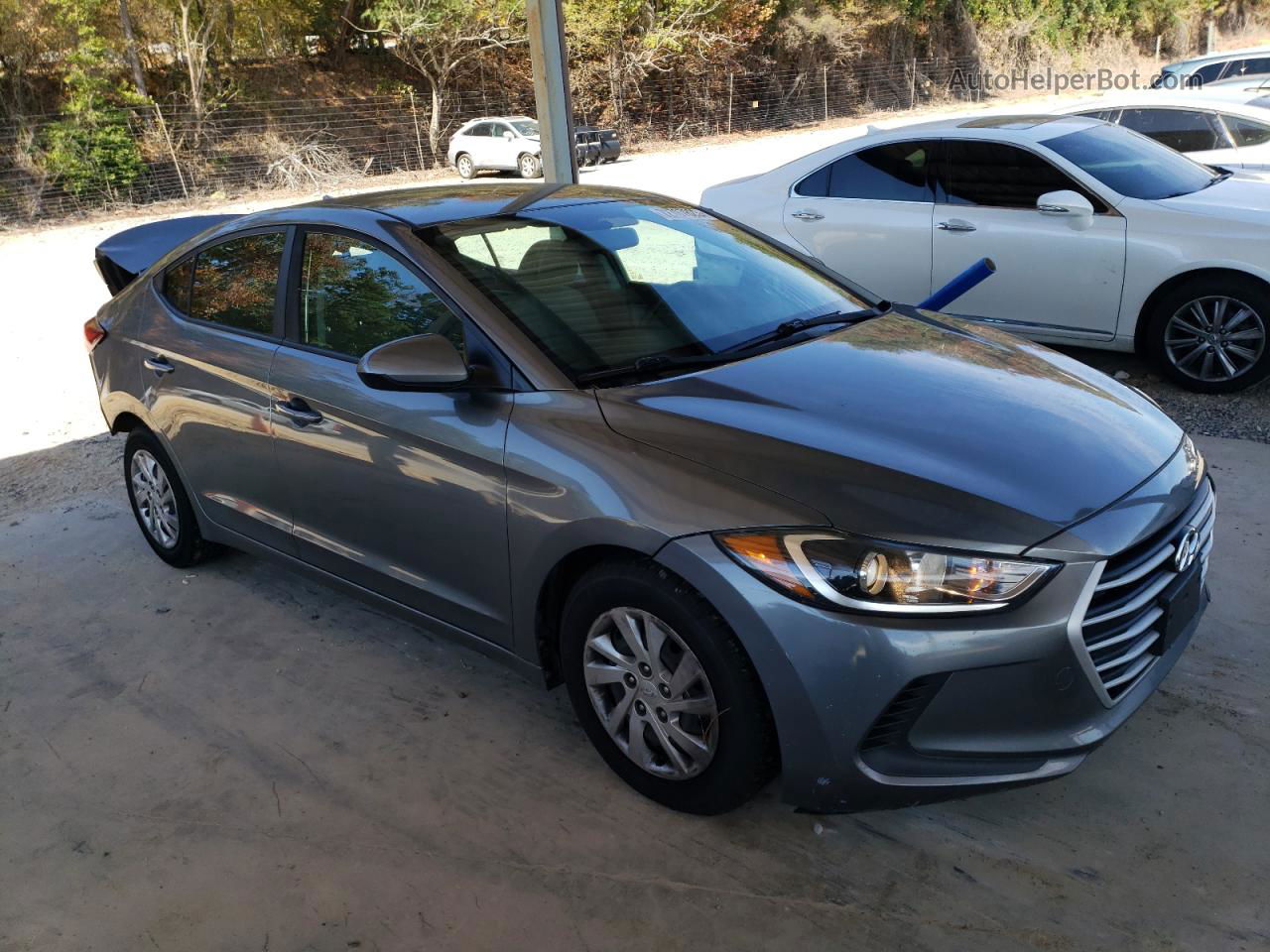 2017 Hyundai Elantra Se Gray vin: KMHD74LF5HU368839