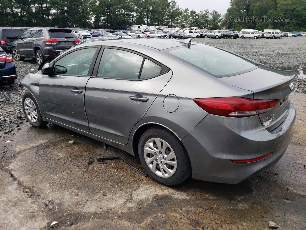 2017 Hyundai Elantra Se Gray vin: KMHD74LF5HU371451