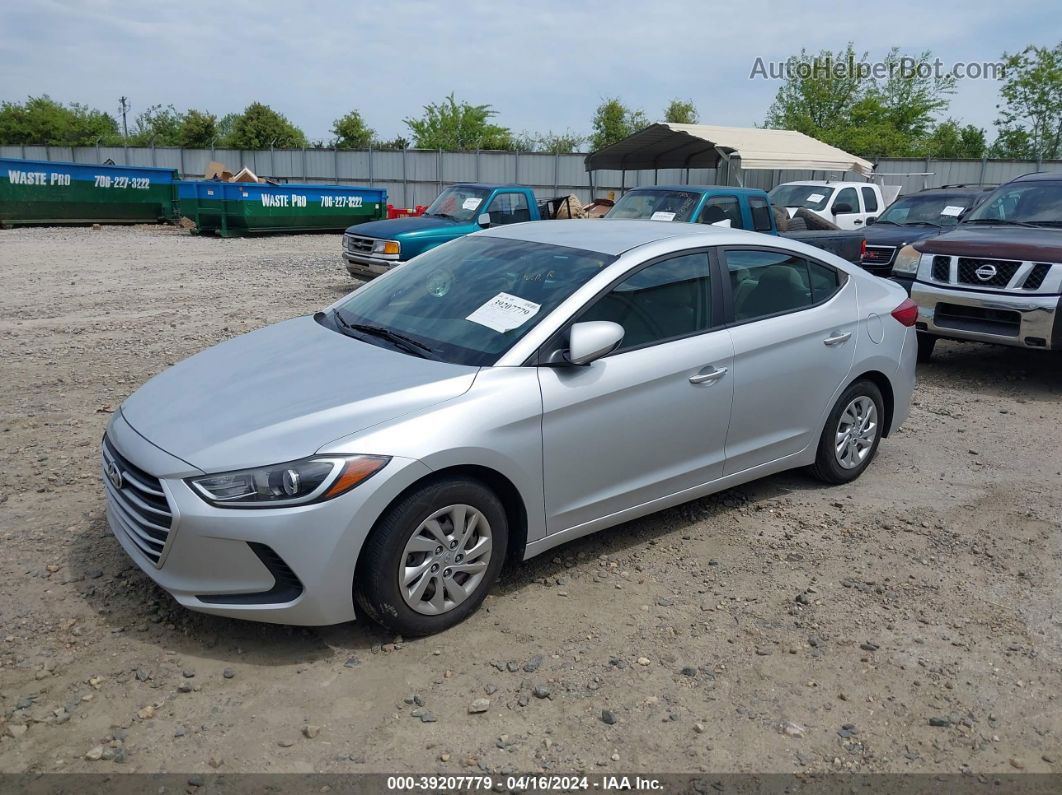 2017 Hyundai Elantra Se Silver vin: KMHD74LF5HU396768