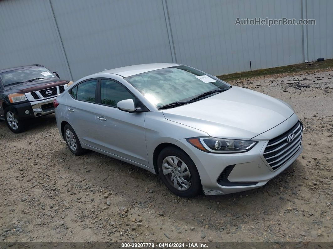 2017 Hyundai Elantra Se Silver vin: KMHD74LF5HU396768