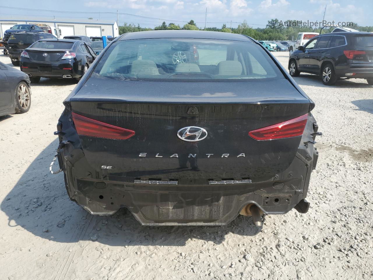 2019 Hyundai Elantra Se Black vin: KMHD74LF5KU887803