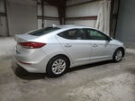 2017 Hyundai Elantra Se Silver vin: KMHD74LF6HU071109