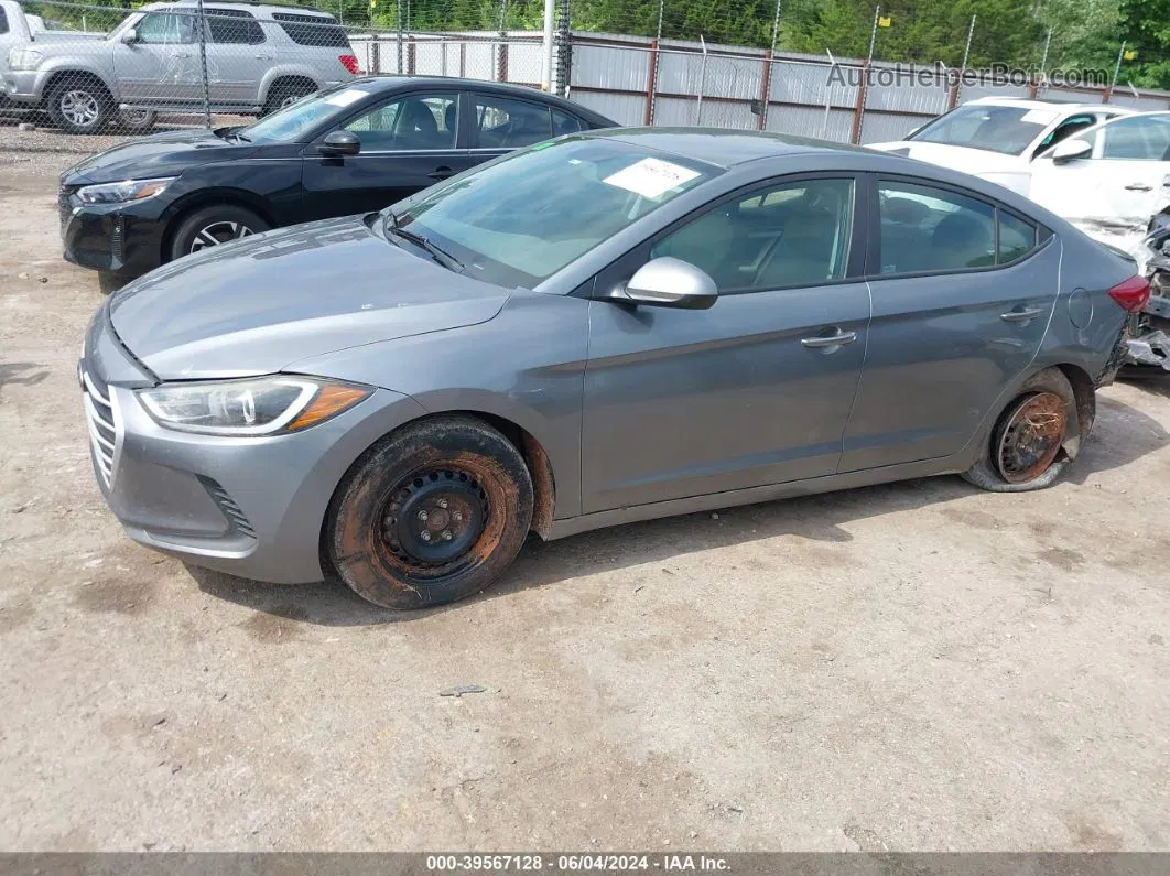 2017 Hyundai Elantra Se Серый vin: KMHD74LF6HU082031