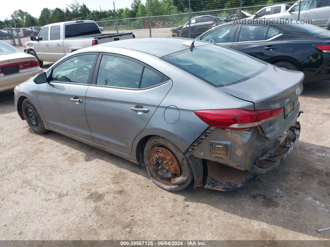 2017 Hyundai Elantra Se Gray vin: KMHD74LF6HU082031