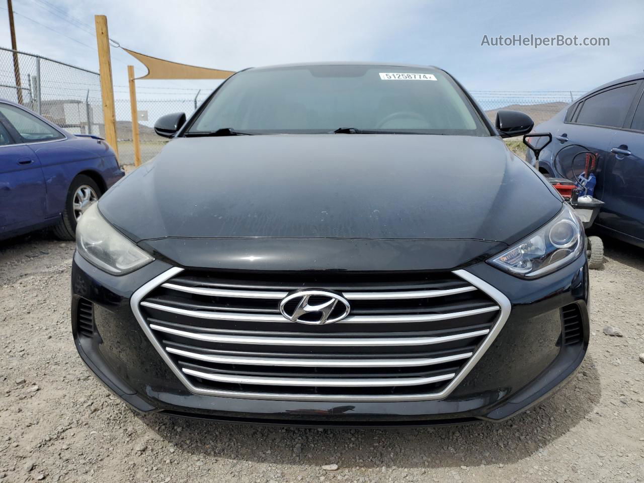 2017 Hyundai Elantra Se Black vin: KMHD74LF6HU121670