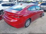 2017 Hyundai Elantra Se Burgundy vin: KMHD74LF6HU372995