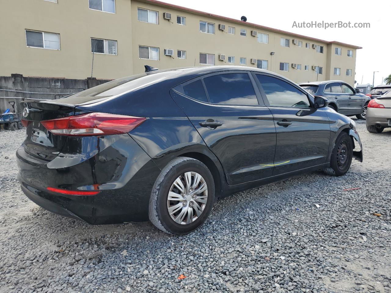 2017 Hyundai Elantra Se Black vin: KMHD74LF6HU393409