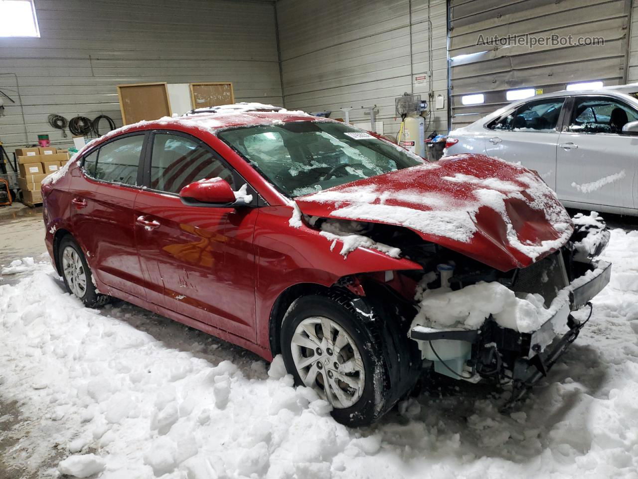 2017 Hyundai Elantra Se Red vin: KMHD74LF6HU397606