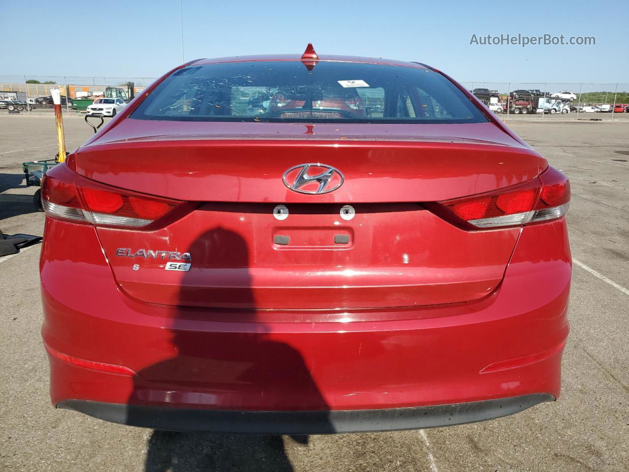 2017 Hyundai Elantra Se Red vin: KMHD74LF6HU421533