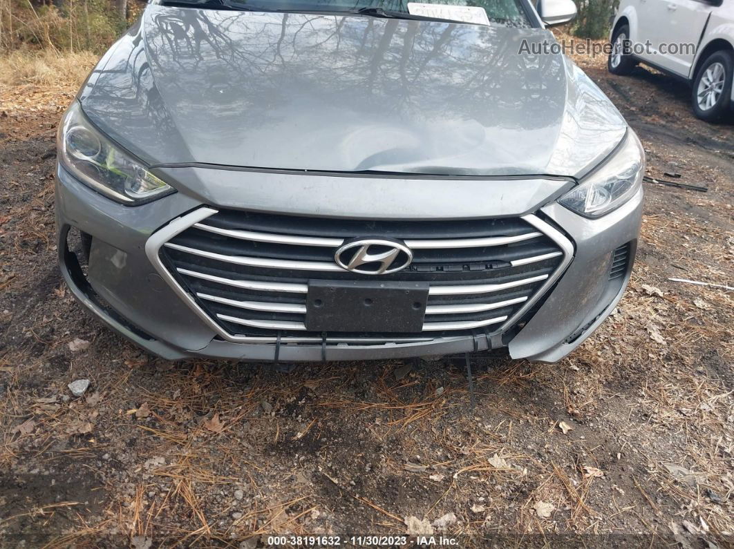 2018 Hyundai Elantra Se Gray vin: KMHD74LF6JU606803