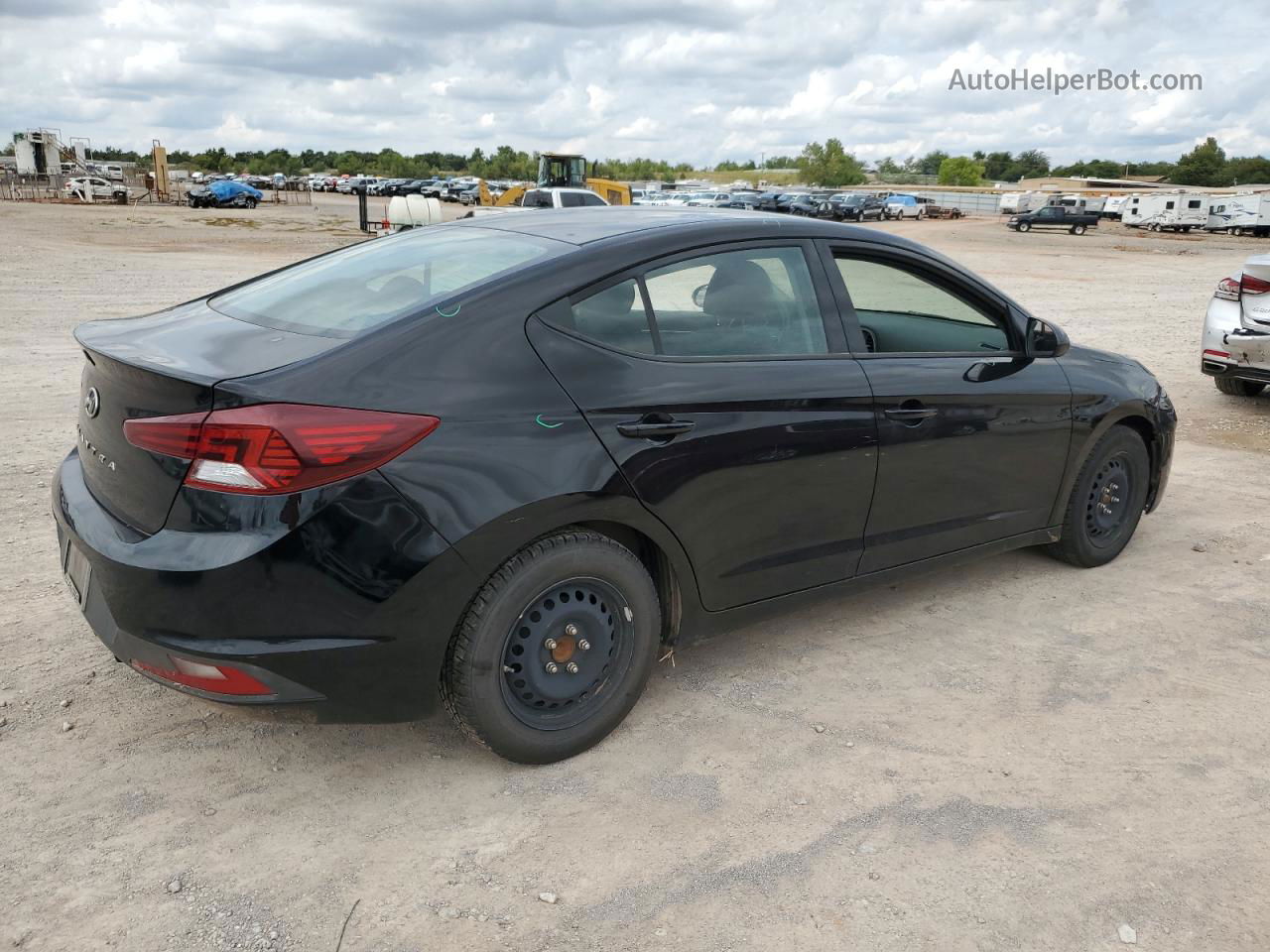 2019 Hyundai Elantra Se Черный vin: KMHD74LF6KU785829