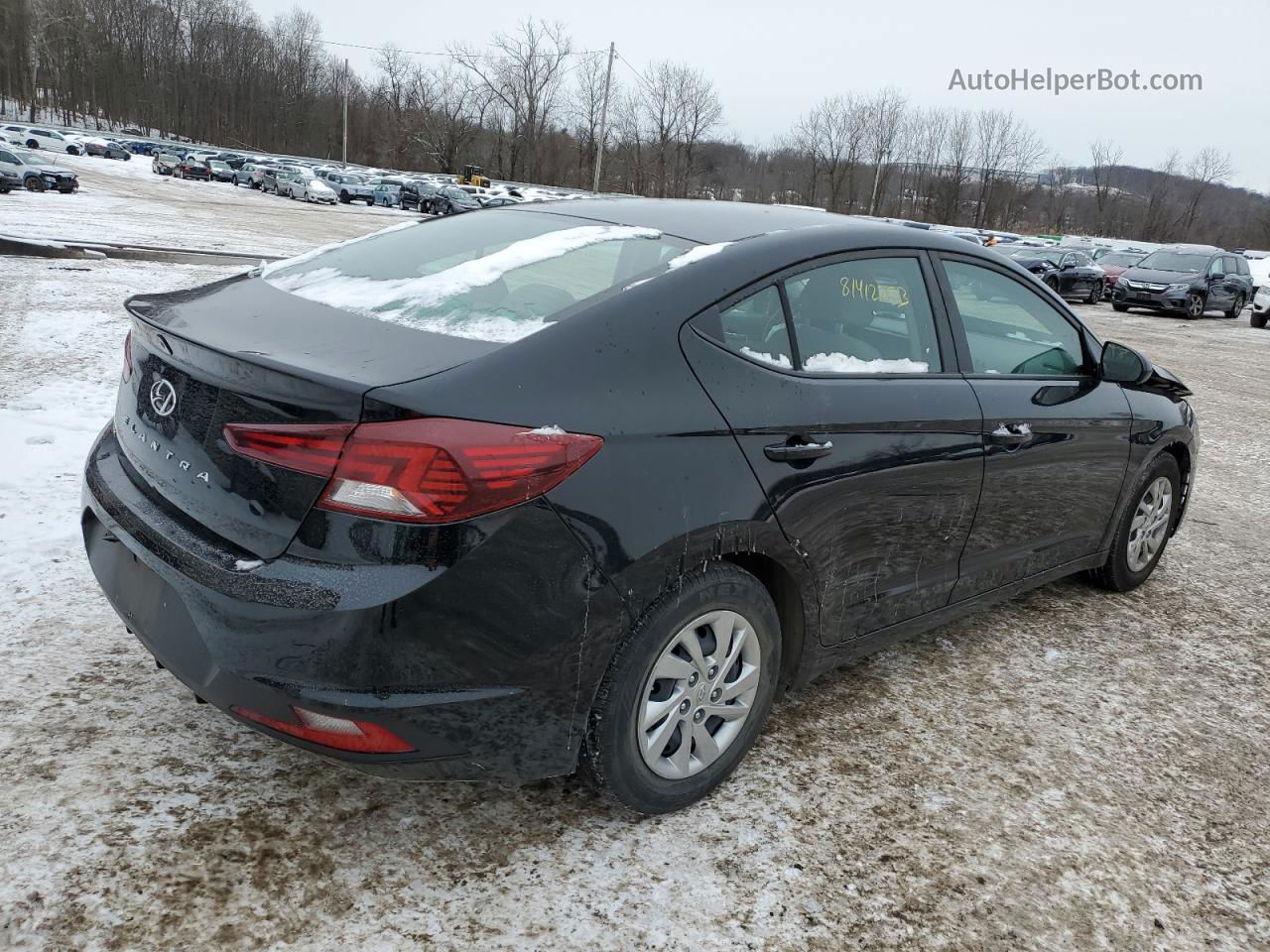 2019 Hyundai Elantra Se Black vin: KMHD74LF6KU849478