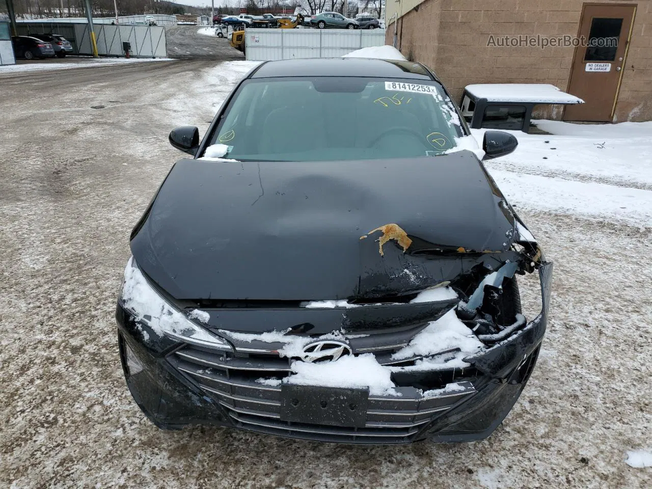 2019 Hyundai Elantra Se Black vin: KMHD74LF6KU849478