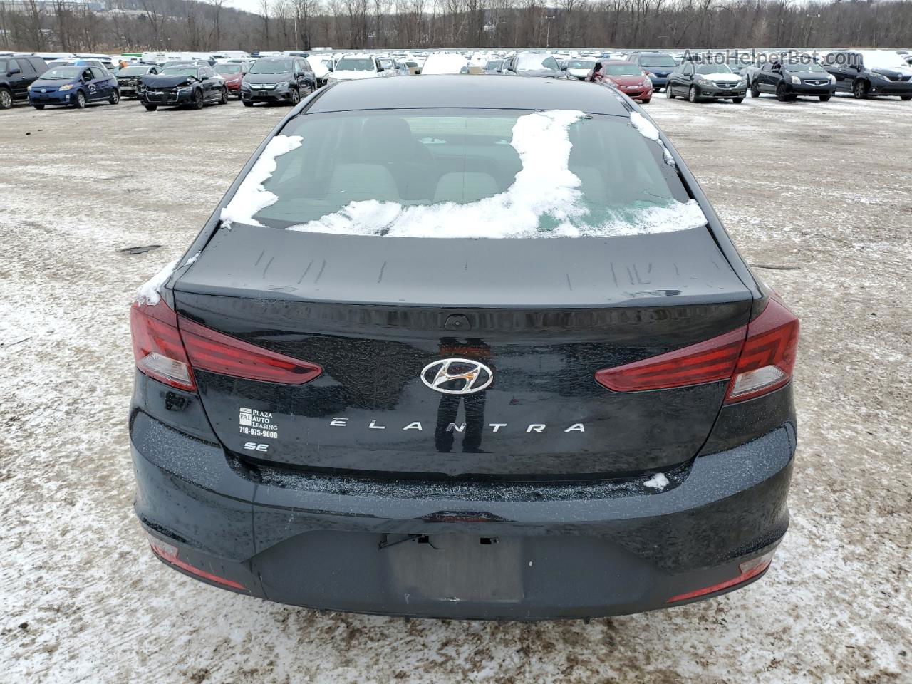 2019 Hyundai Elantra Se Black vin: KMHD74LF6KU849478