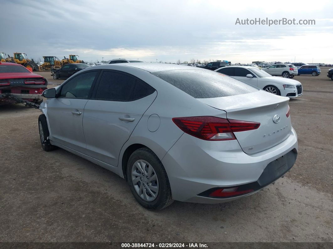 2019 Hyundai Elantra Se Silver vin: KMHD74LF6KU888314