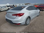 2019 Hyundai Elantra Se Silver vin: KMHD74LF6KU888314