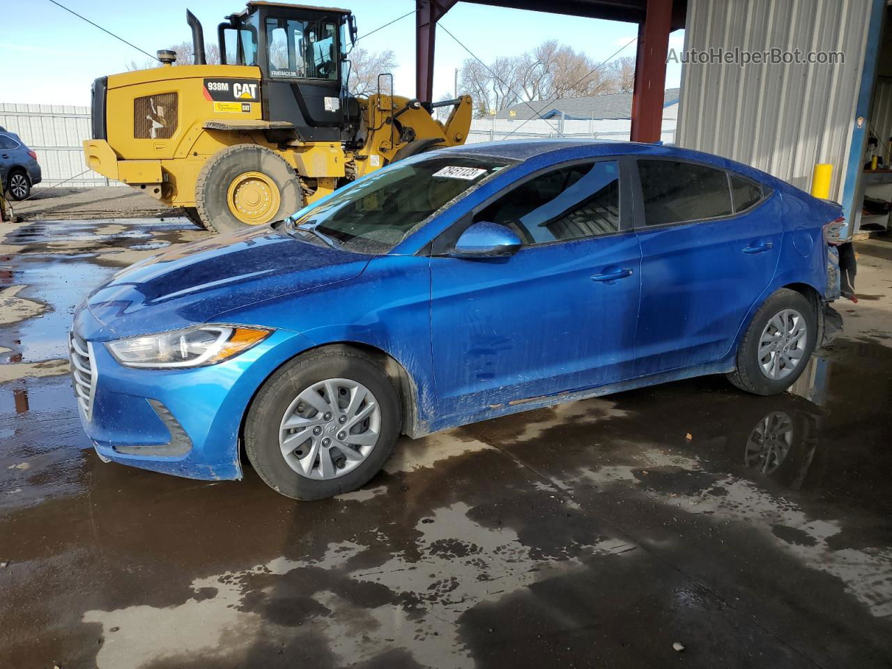 2017 Hyundai Elantra Se Blue vin: KMHD74LF7HU085892