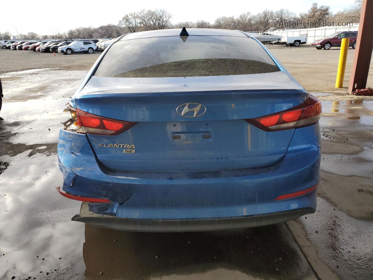 2017 Hyundai Elantra Se Blue vin: KMHD74LF7HU085892