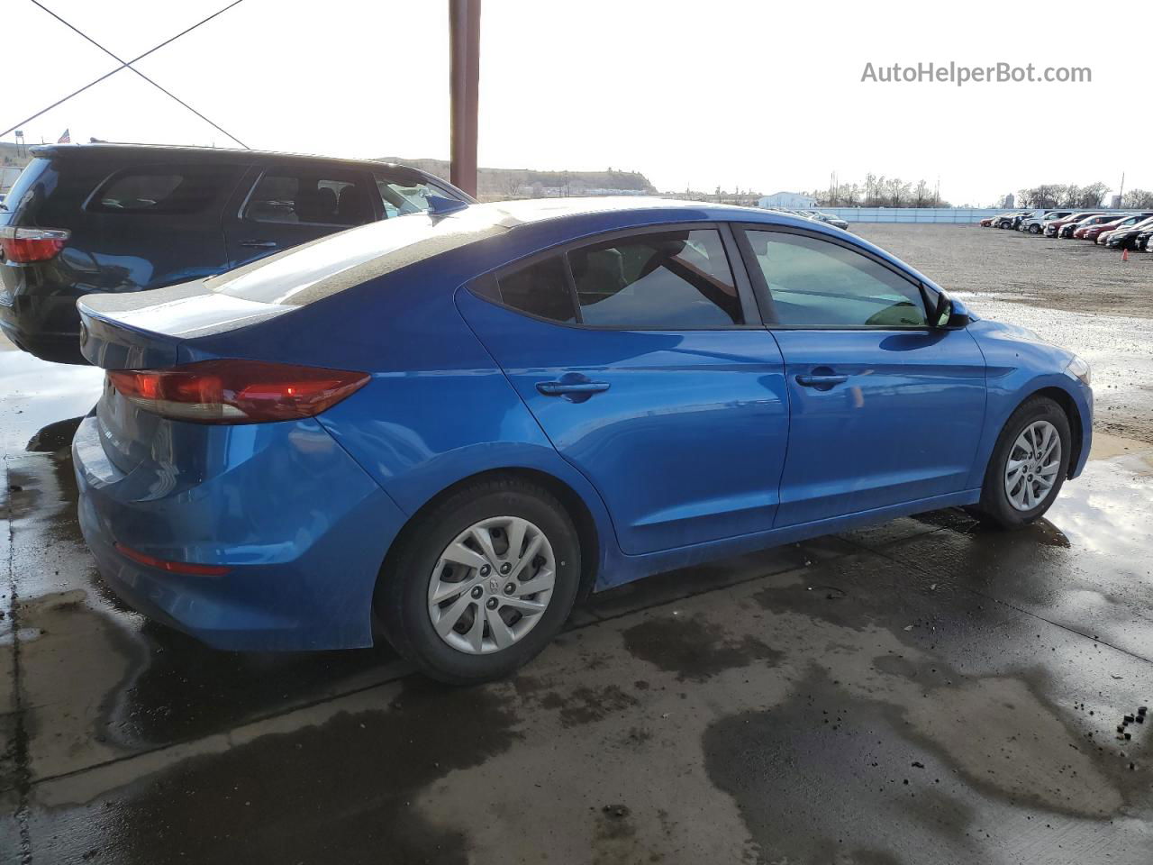 2017 Hyundai Elantra Se Синий vin: KMHD74LF7HU085892