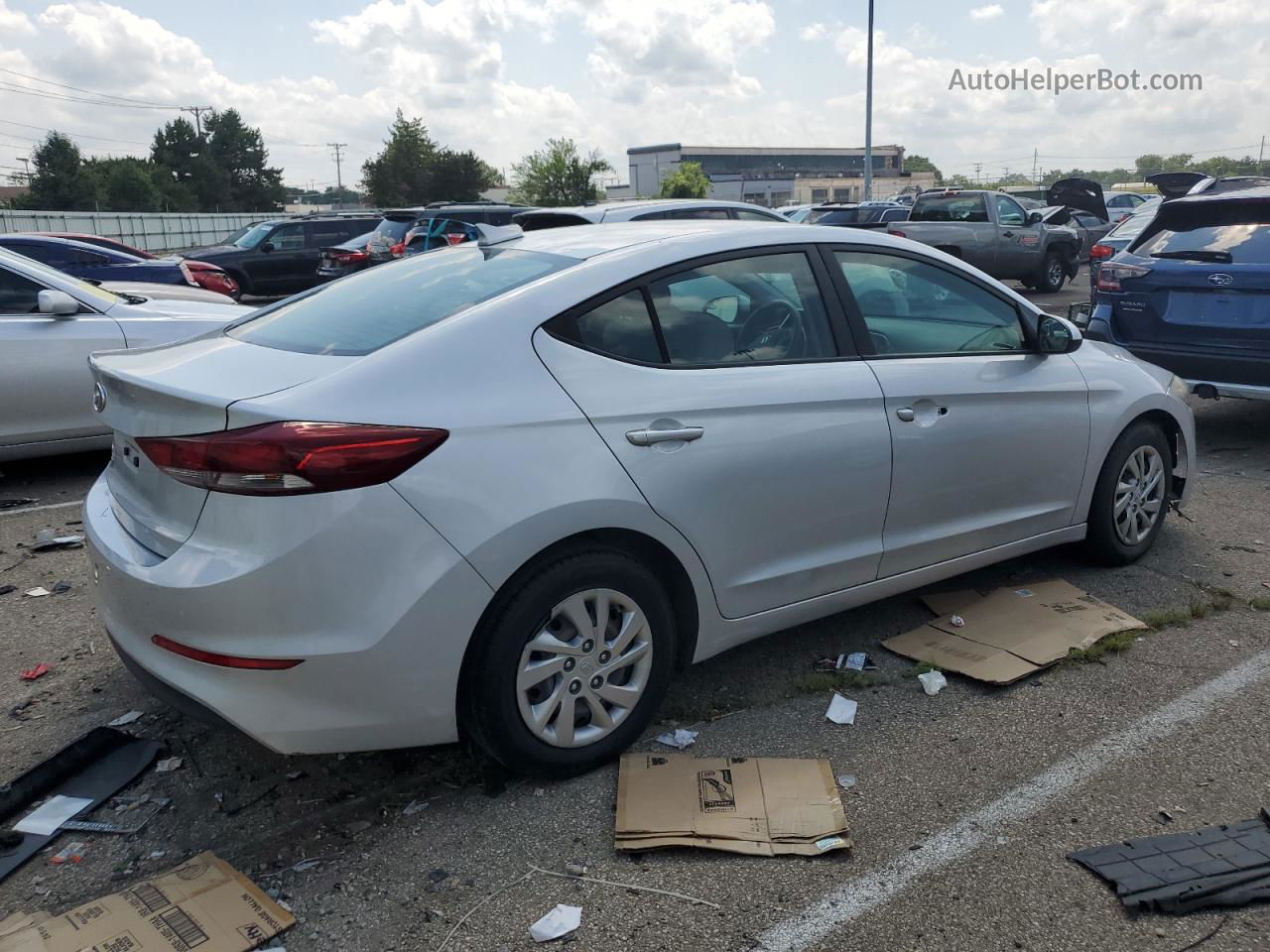 2017 Hyundai Elantra Se Серебряный vin: KMHD74LF7HU113092