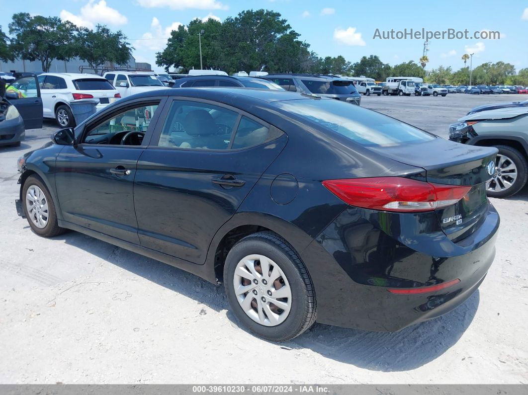 2017 Hyundai Elantra Se Black vin: KMHD74LF7HU125873