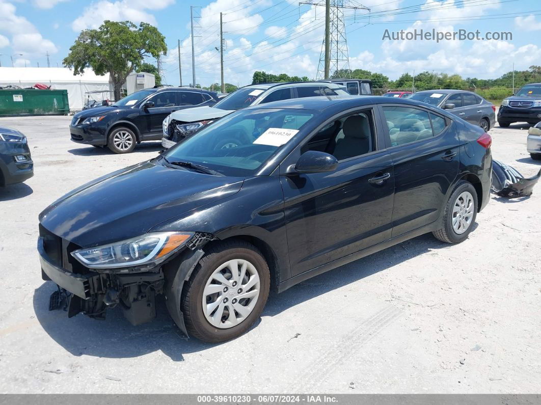 2017 Hyundai Elantra Se Black vin: KMHD74LF7HU125873