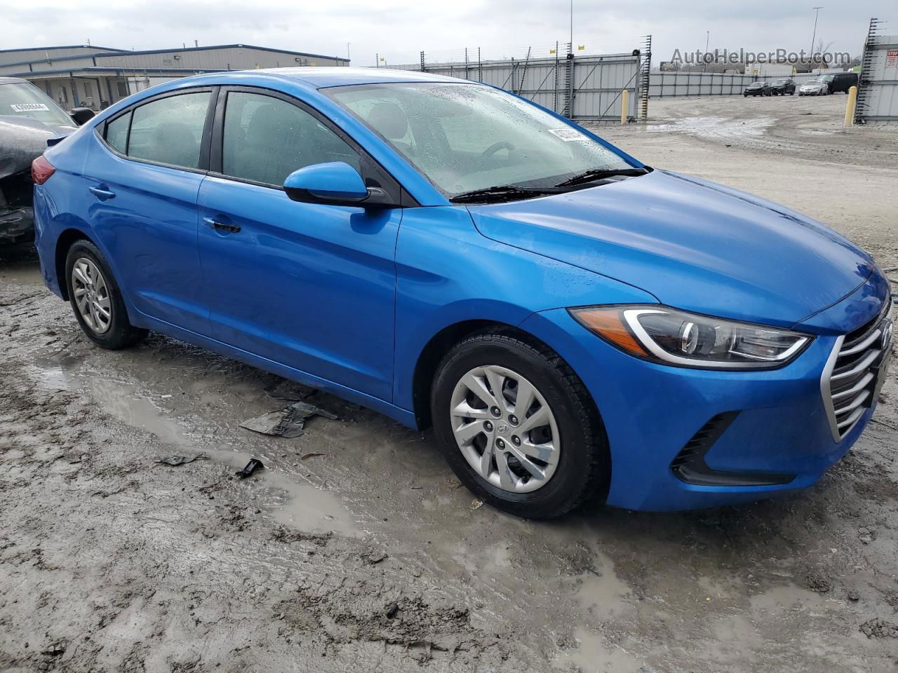 2017 Hyundai Elantra Se Blue vin: KMHD74LF7HU351489