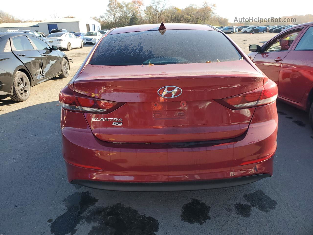 2017 Hyundai Elantra Se Красный vin: KMHD74LF7HU399154