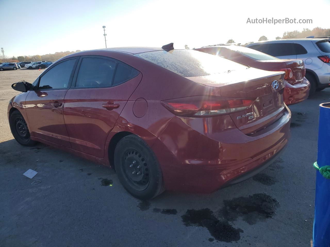 2017 Hyundai Elantra Se Red vin: KMHD74LF7HU399154