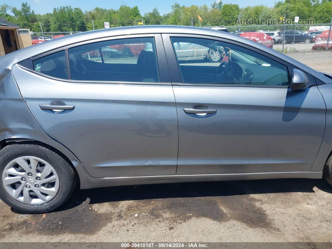 2018 Hyundai Elantra Se Gray vin: KMHD74LF7JU590899