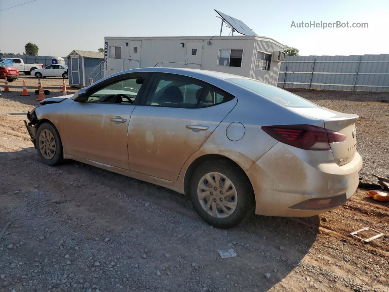 2019 Hyundai Elantra Se Silver vin: KMHD74LF7KU867228