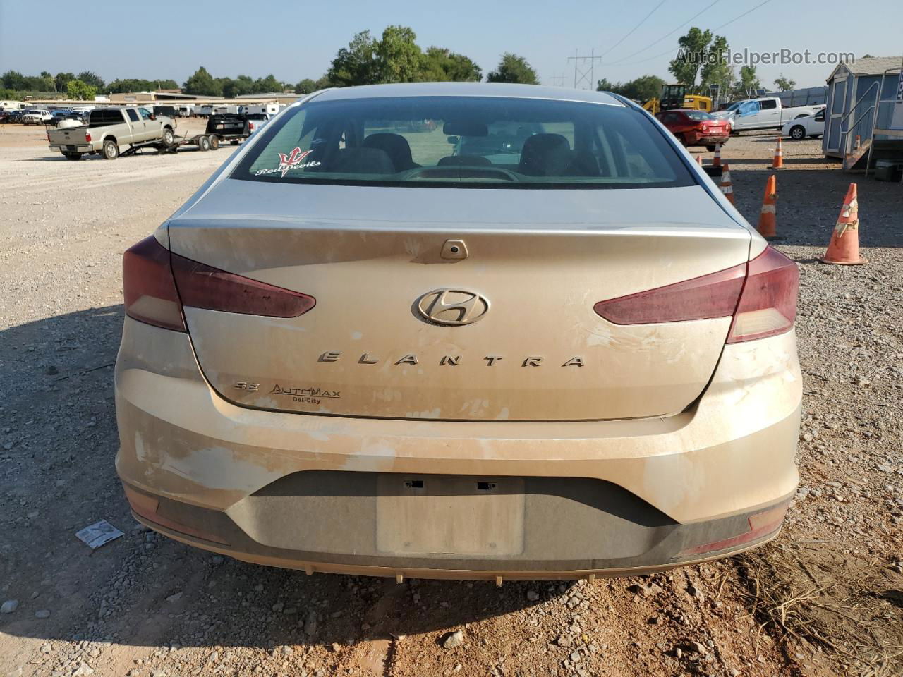 2019 Hyundai Elantra Se Silver vin: KMHD74LF7KU867228