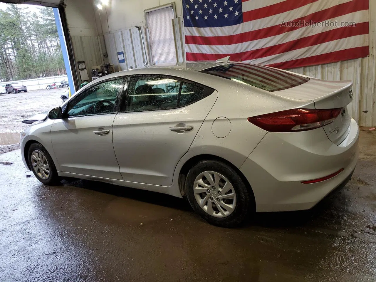 2017 Hyundai Elantra Se Silver vin: KMHD74LF8HU361173