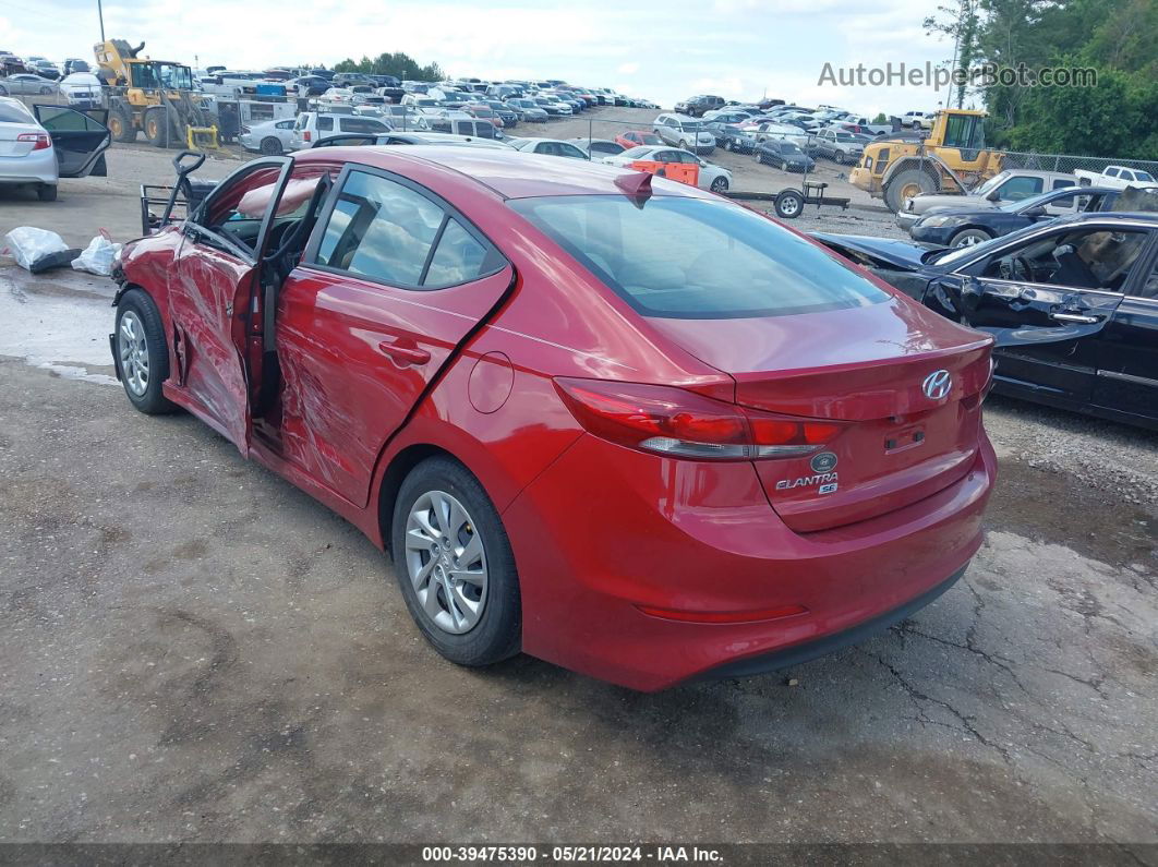 2017 Hyundai Elantra Se Burgundy vin: KMHD74LF8HU408735