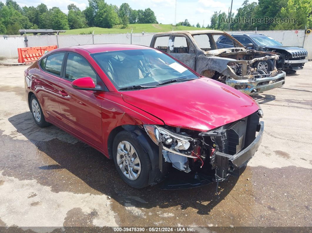 2017 Hyundai Elantra Se Burgundy vin: KMHD74LF8HU408735