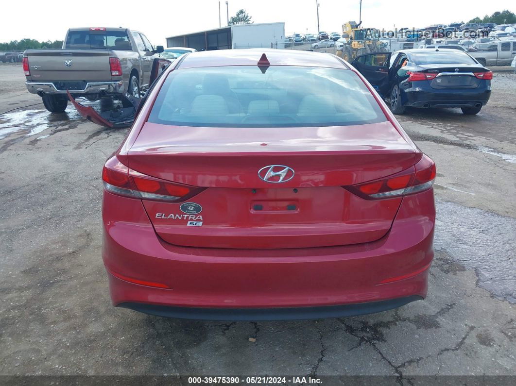 2017 Hyundai Elantra Se Burgundy vin: KMHD74LF8HU408735